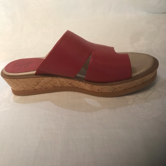 Women's Latigo Karen Leather Platform Sandal Wedge Shoes 7.5 Med - Picture 5 of 12